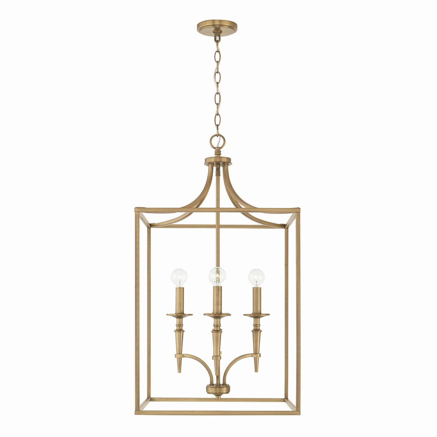 Abbie Four Light Foyer Aged Brass Ceiling Lights Lighting free shipping