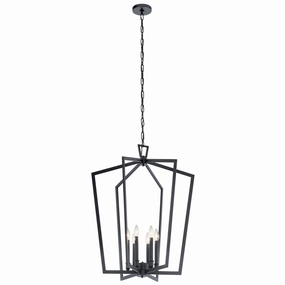 Abbotswell Six Light Foyer Pendant Black Ceiling Lights Lighting free shipping