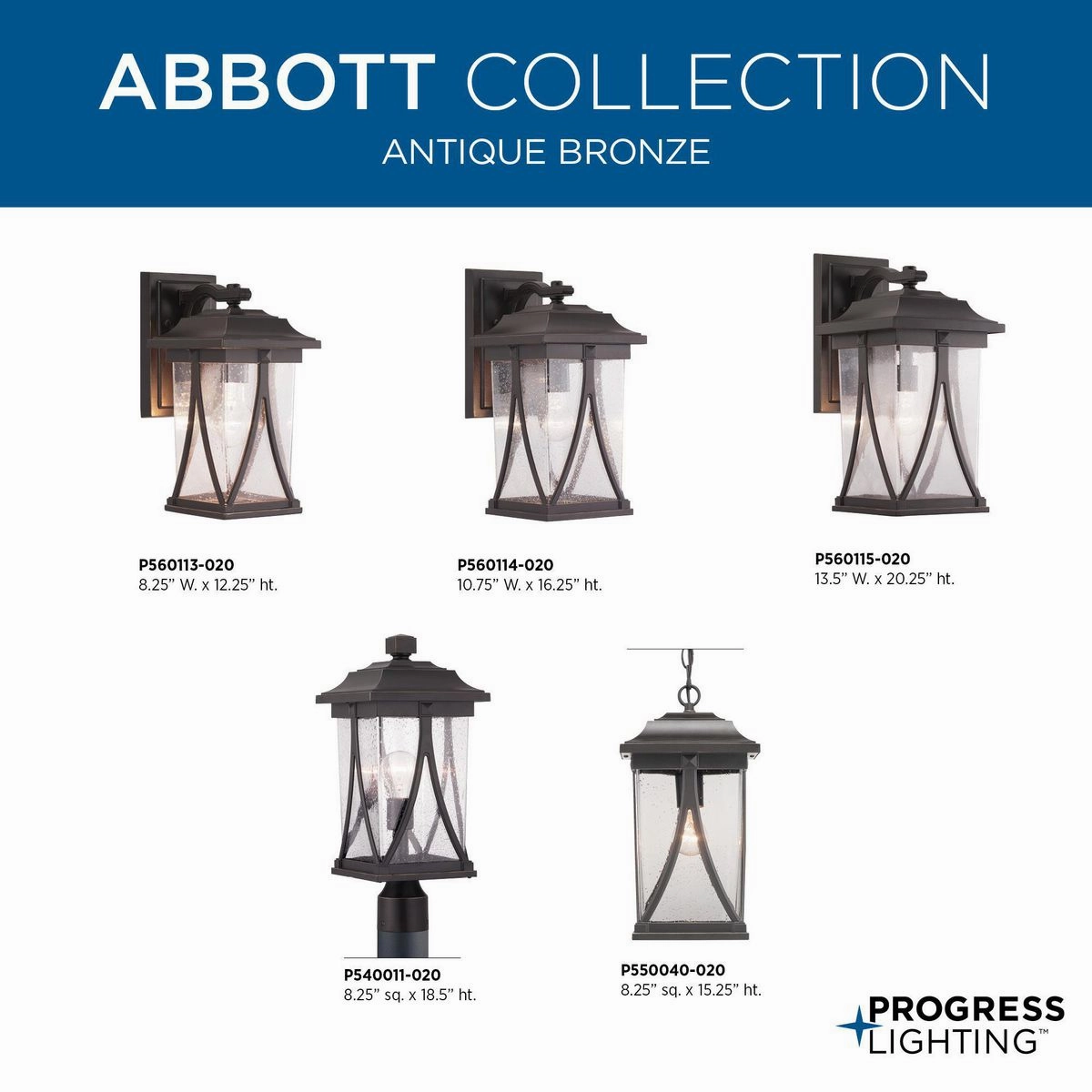 Abbott One Light Hanging Lantern Antique Bronze Garden Hanging Lights promo