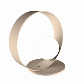 Accord Lighting 141.15 Sfera Led Table Lamp Lamp Gold, Champ, Gld Leaf Sale on Modern Lamps