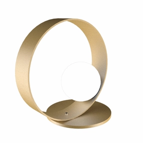 Accord Lighting 141.27 Sfera Led Table Lamp Lamp Gold, Champ, Gld Leaf Sale on Modern Lamps