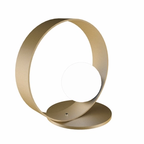 Accord Lighting 141.38 Sfera Led Table Lamp Lamp Gold, Champ, Gld Leaf Sale on Modern Lamps