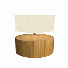 Accord Lighting 145.09 Cylindrical Led Table Lamp Lamp Wood/Stone/Naturals Sale on Modern Lamps