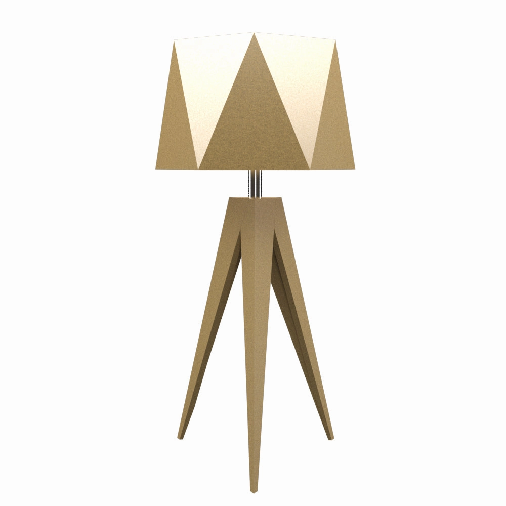 Accord Lighting 7048.38 Facet Led Table Lamp Lamp Gold, Champ, Gld Leaf Sale on Modern Lamps