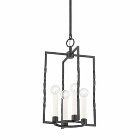Adelaide Four Light Lantern Textured Black Ceiling Lights Lighting cheap deals
