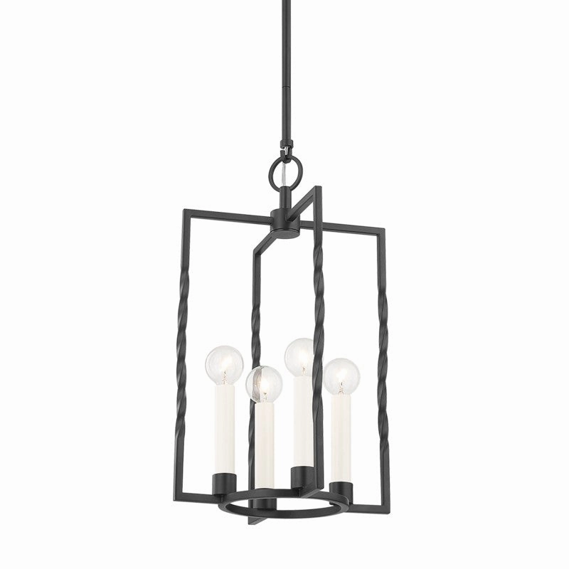 Adelaide Four Light Lantern Textured Black Ceiling Lights Lighting cheap deals