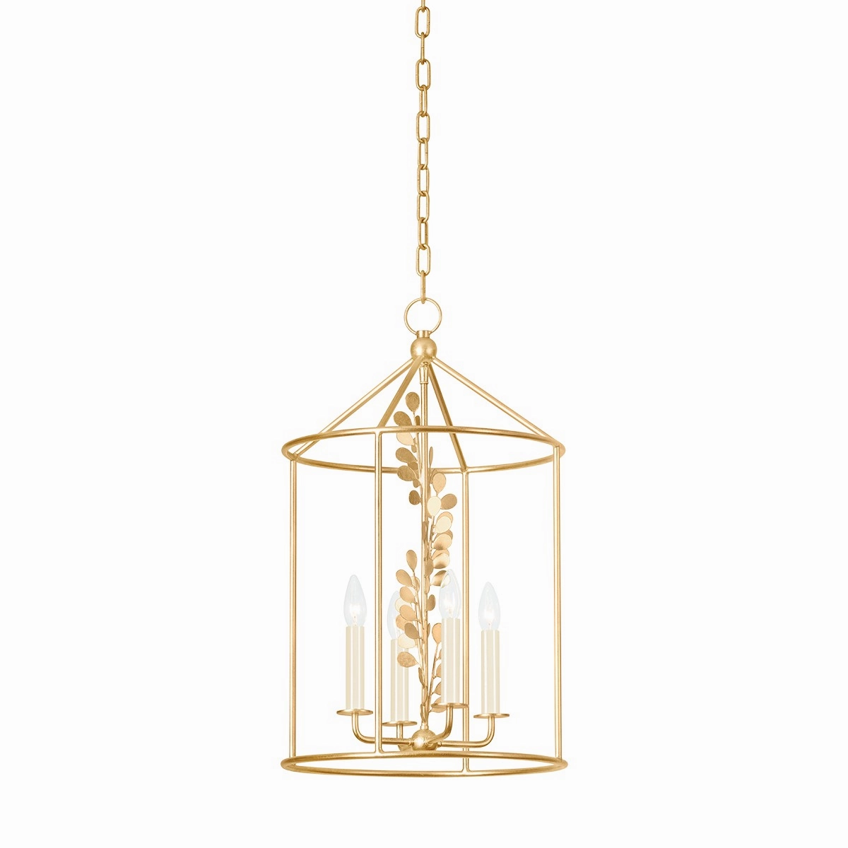 Adrienne Four Light Lantern Vintage Gold Leaf Ceiling Lights Lighting cheap deals