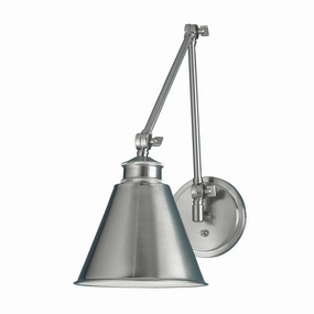 Aidan Moveable One Light Wall Sconce Brushed Nickel Wall Lights for decor discount