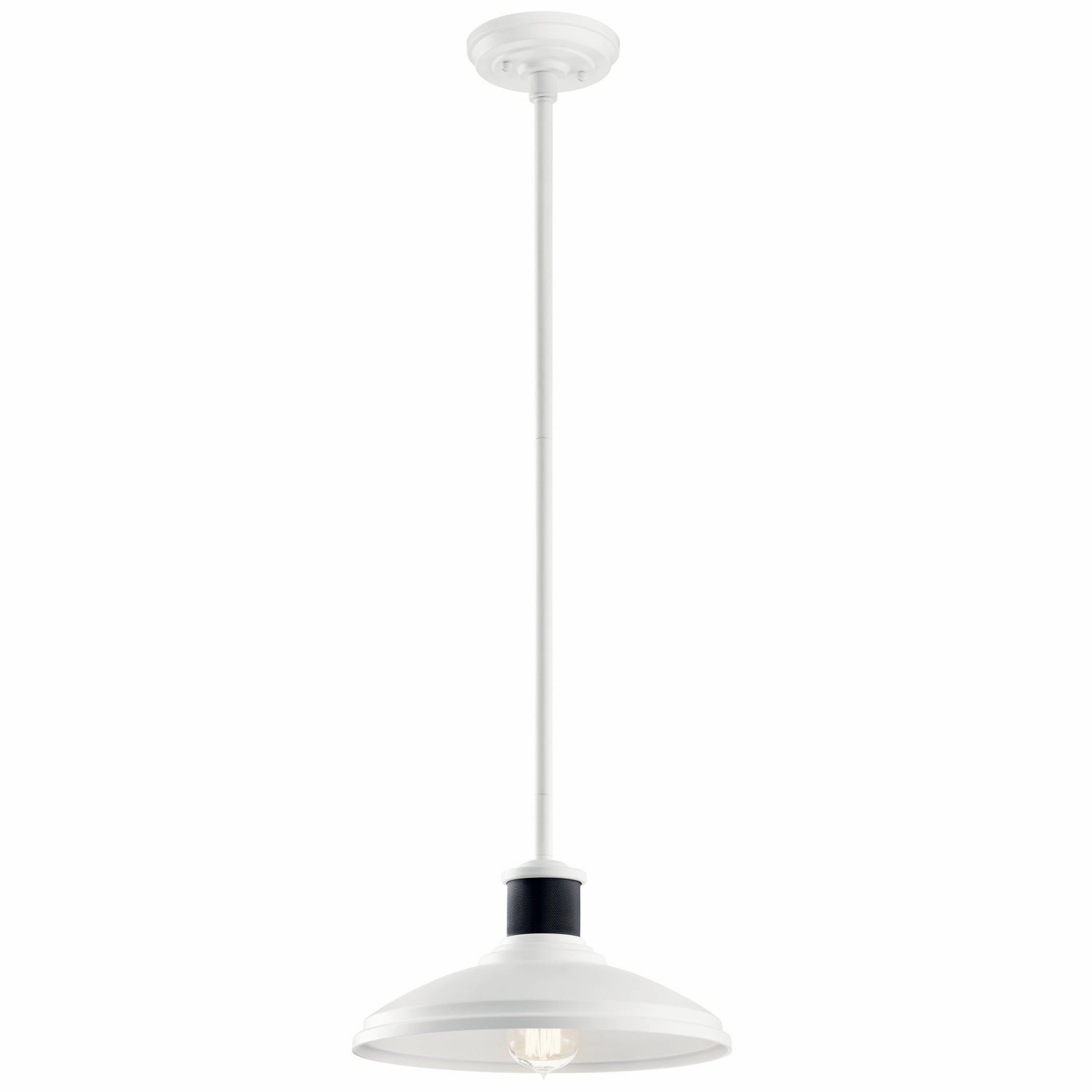 Allenbury One Light Outdoor Pendant/Semi Flush White Outdoor Hanging Lights Lighting value pack
