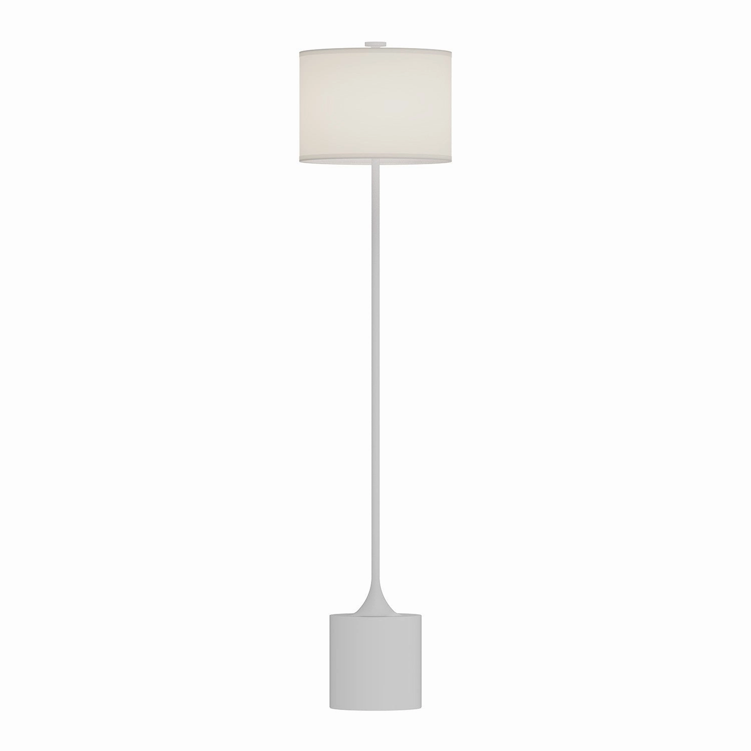 Alora Lighting FL418761WHIL Modern Issa Lamp Brushed Gold/Ivory Linen|Matte Black/Ivory Linen|White/Ivory Linen