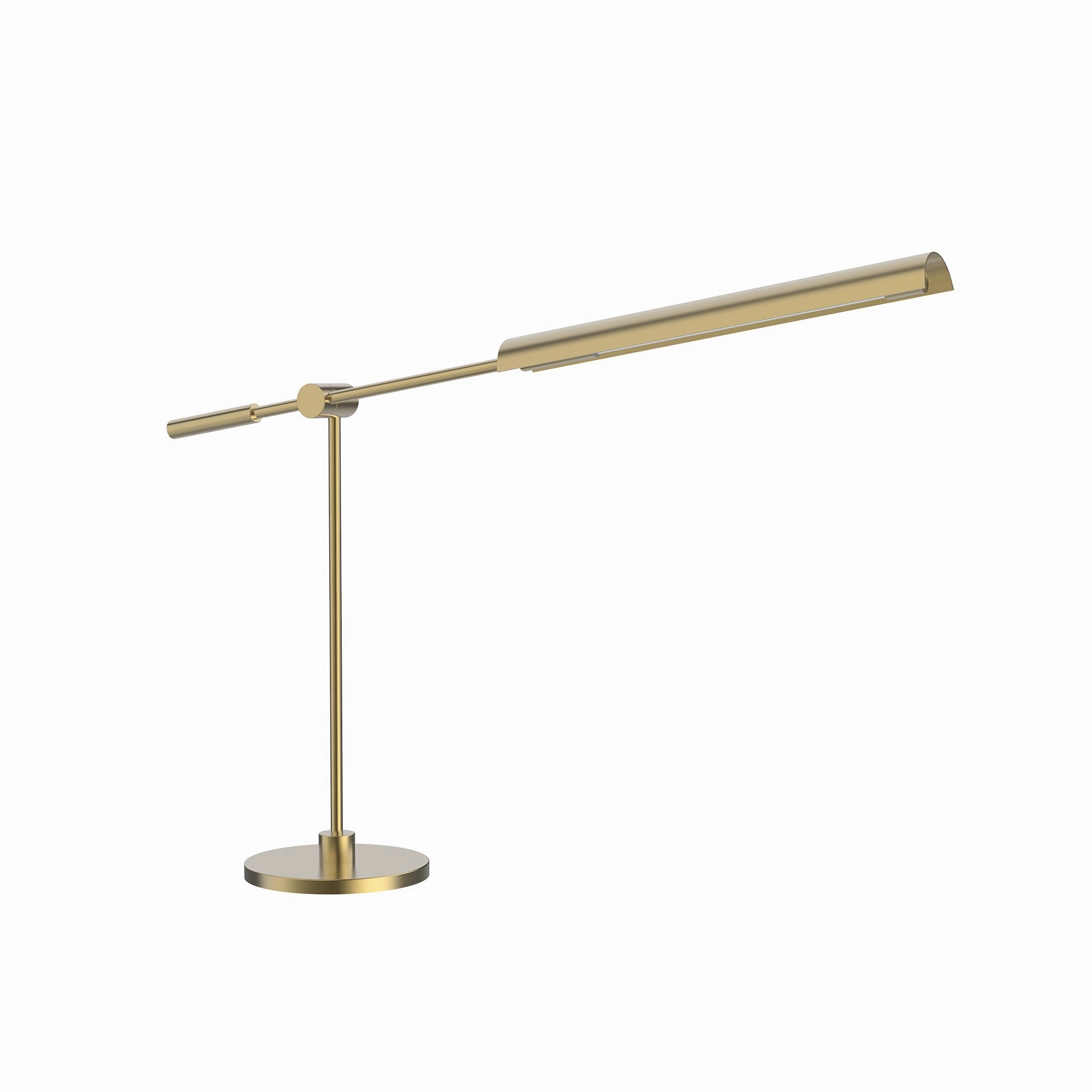 Alora Lighting TL316616VBMS Modern Astrid Lamp Metal Shade/Vintage Brass
