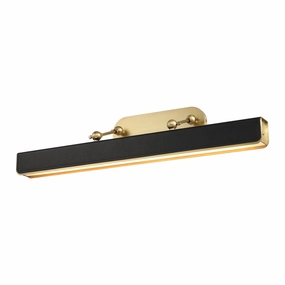 Alora valise picture PL307931VBTL Wall Light - Vintage Brass/Tuxedo Leather Cheap Wall Lighting deals