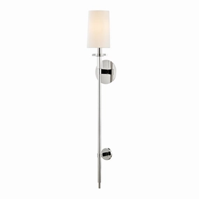 Amherst One Light Wall Sconce Polished Nickel Elegant Wall Lights clearance