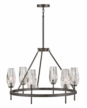 Ana LED Chandelier in Black Oxide Modern Ceiling Lights shop