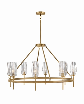 Ana LED Chandelier in Heritage Brass Modern Ceiling Lights shop