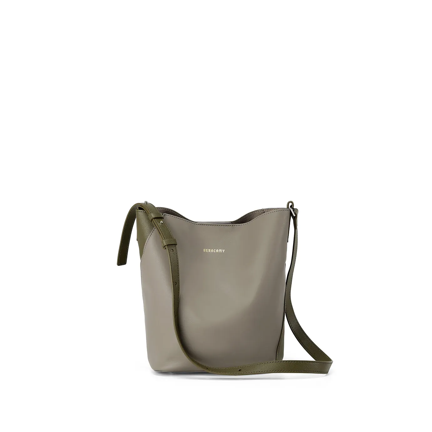 ANAIS Petite Shoulder Bag - Grey / Olive
