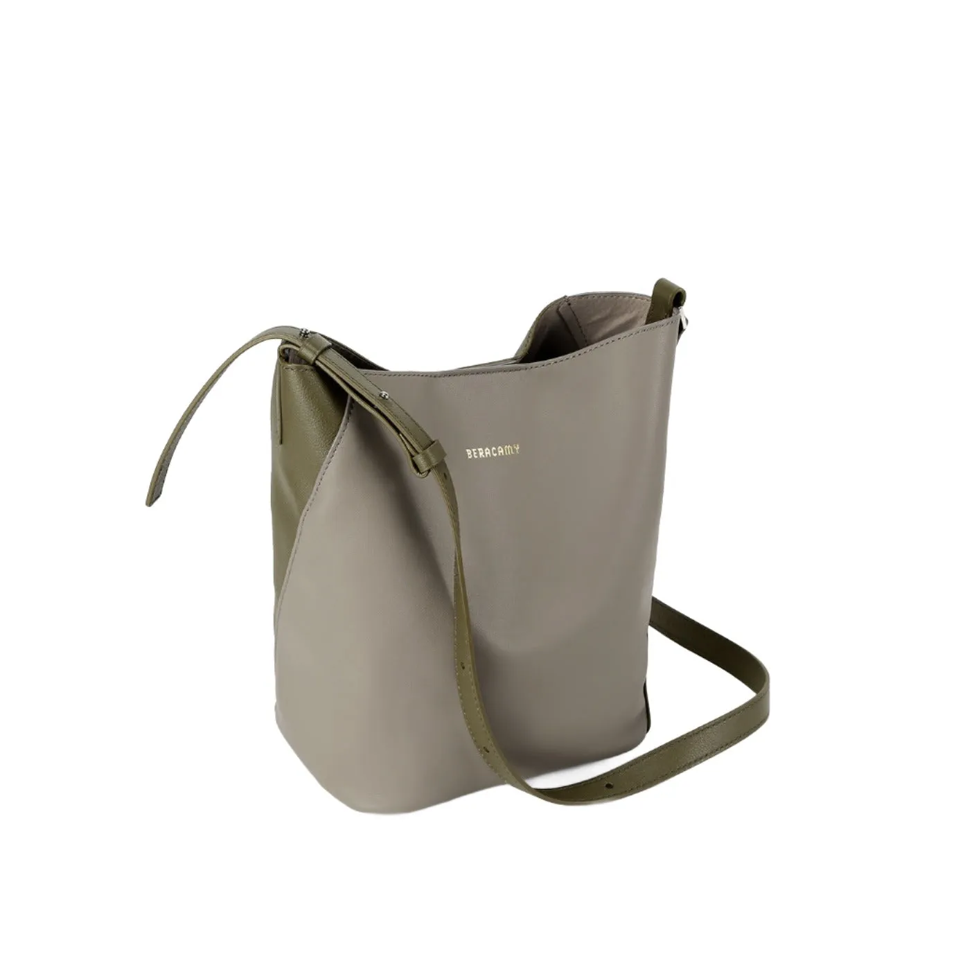 ANAIS Petite Shoulder Bag - Grey / Olive
