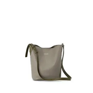 ANAIS Petite Shoulder Bag - Grey / Olive