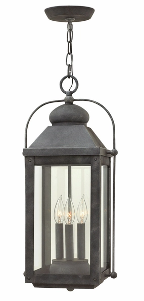 Anchorage LED Hanging Lantern Aged Zinc Outdoor Hanging Lights Lighting bundle deal