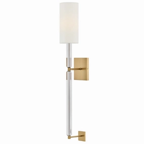 Anika LED Wall Sconce Lacquered Brass Elegant Wall Lights clearance