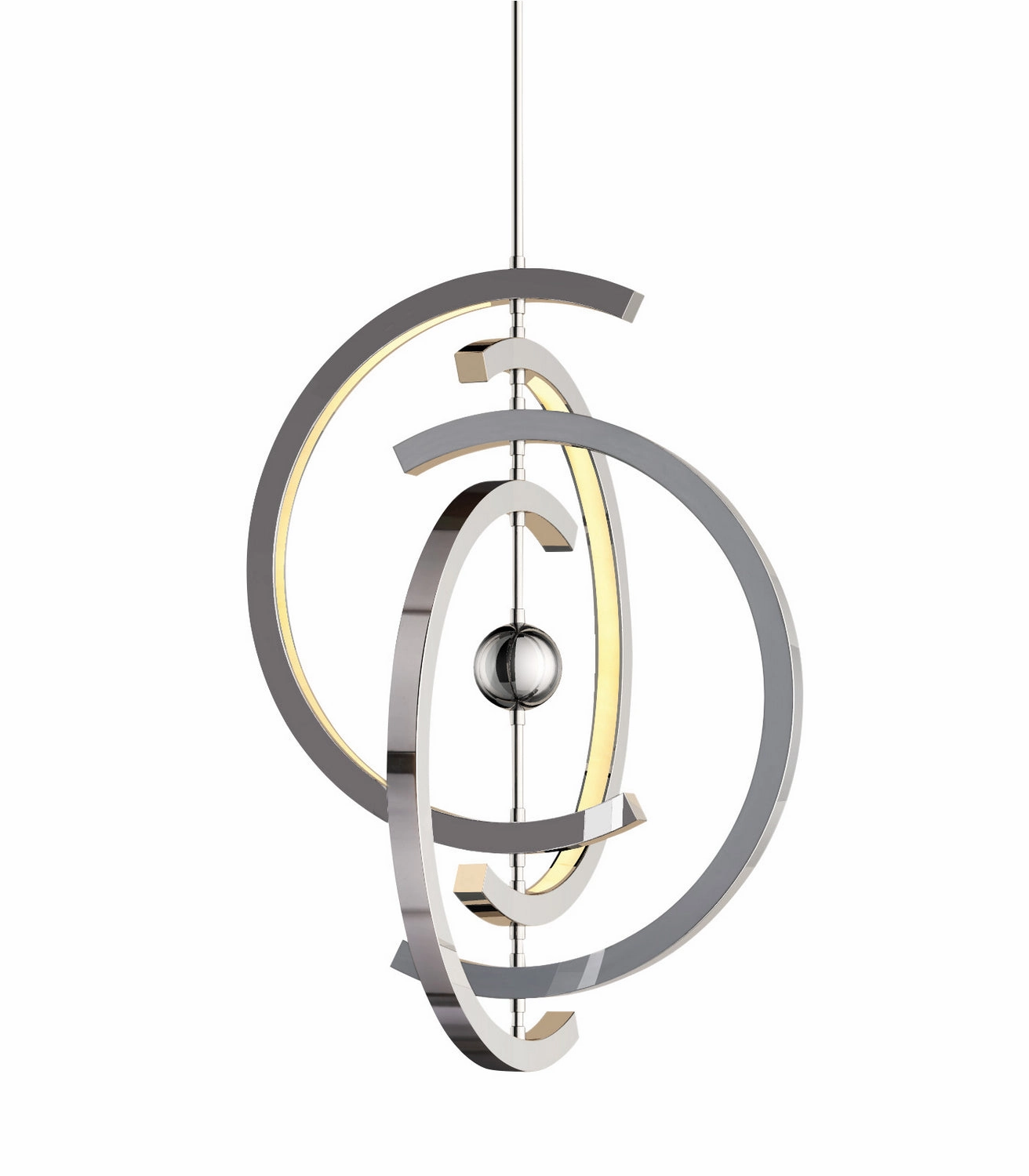 Anillo LED Pendant Chrome Designer Ceiling Lights for less