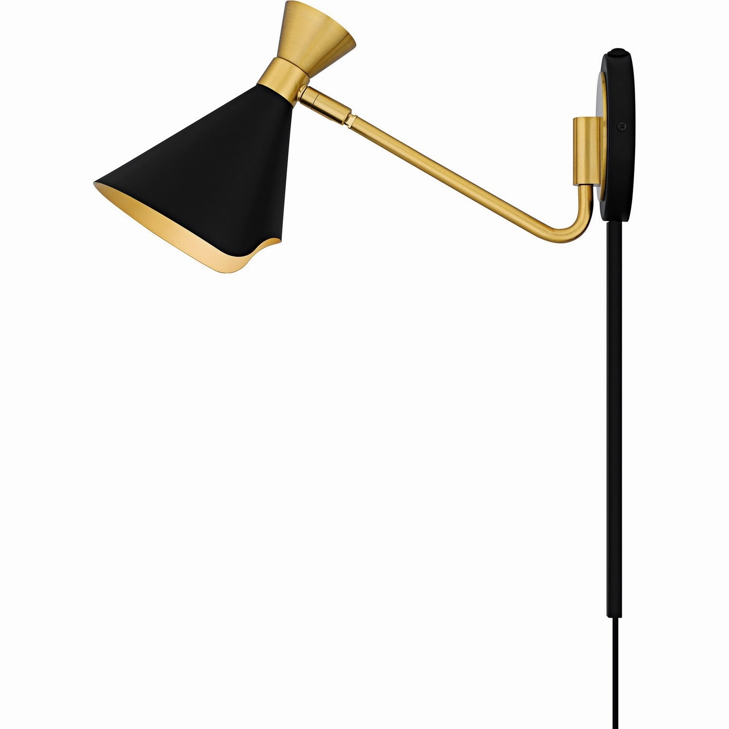 Arden One Light Wall Sconce Matte Black Budget Wall Lights now available