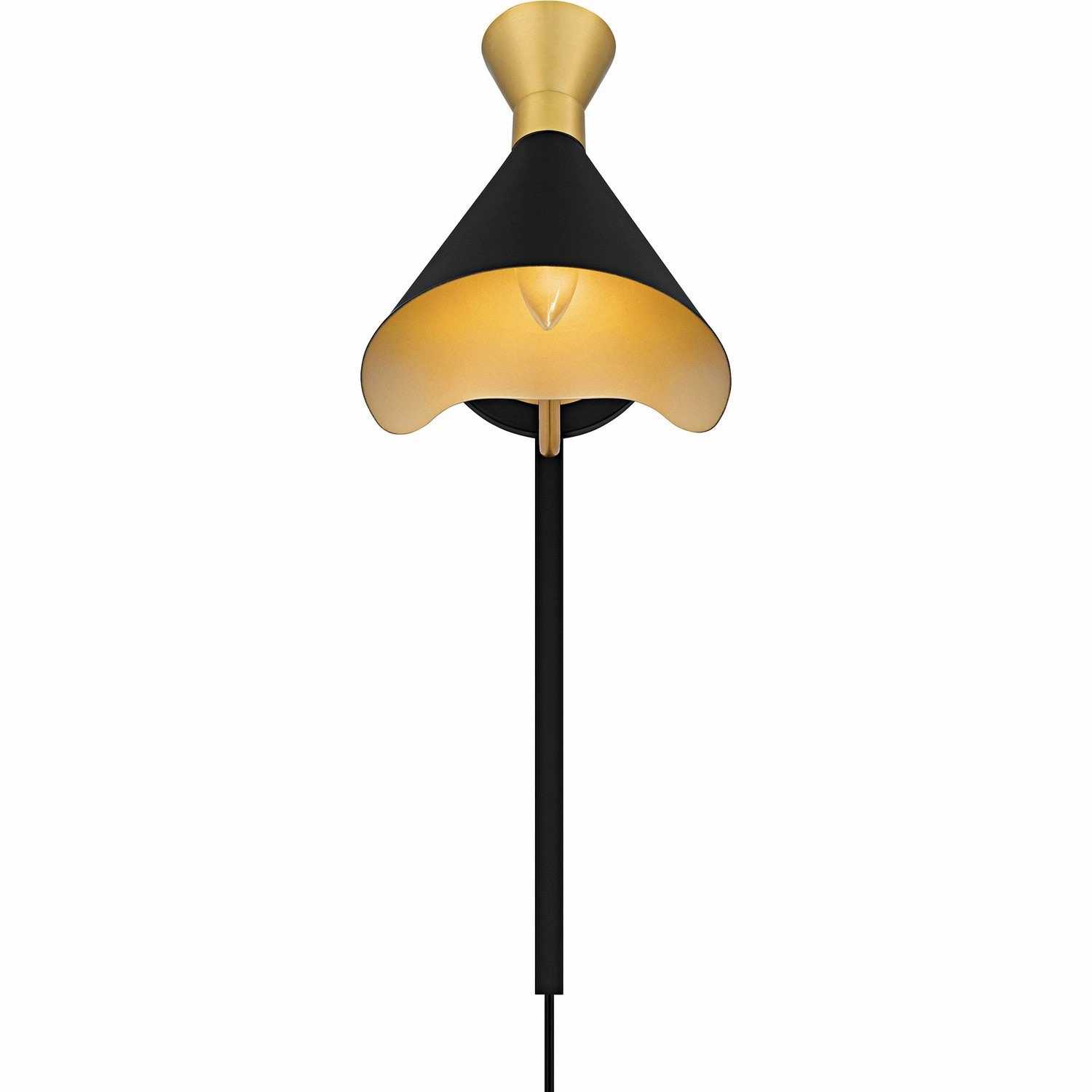 Arden One Light Wall Sconce Matte Black Budget Wall Lights now available