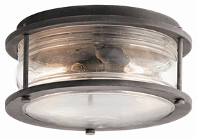 Ashland Bay Two Light Outdoor Ceiling Mount Weathered Zinc Outdoor Ceiling Mount Lighting hot sale