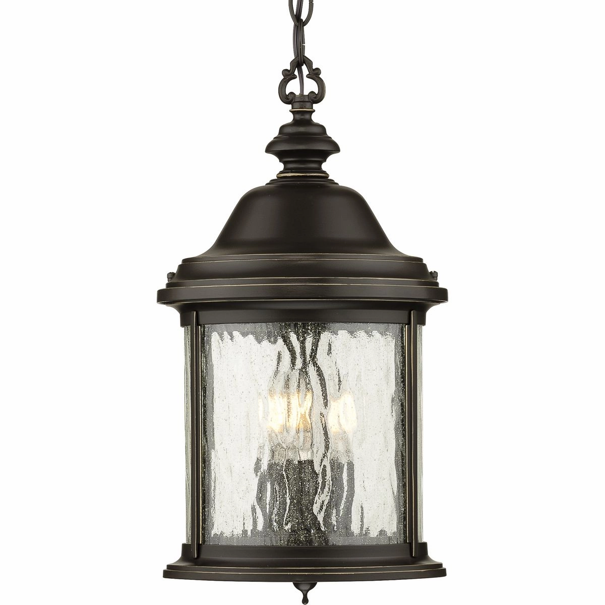 Ashmore Three Light Hanging Lantern Antique Bronze Garden Hanging Lights promo