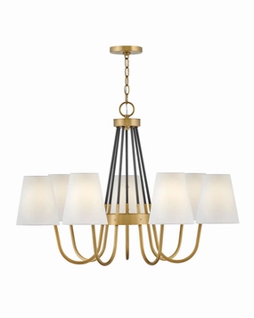Aston LED Chandelier in Heritage Brass Modern Ceiling Lights shop