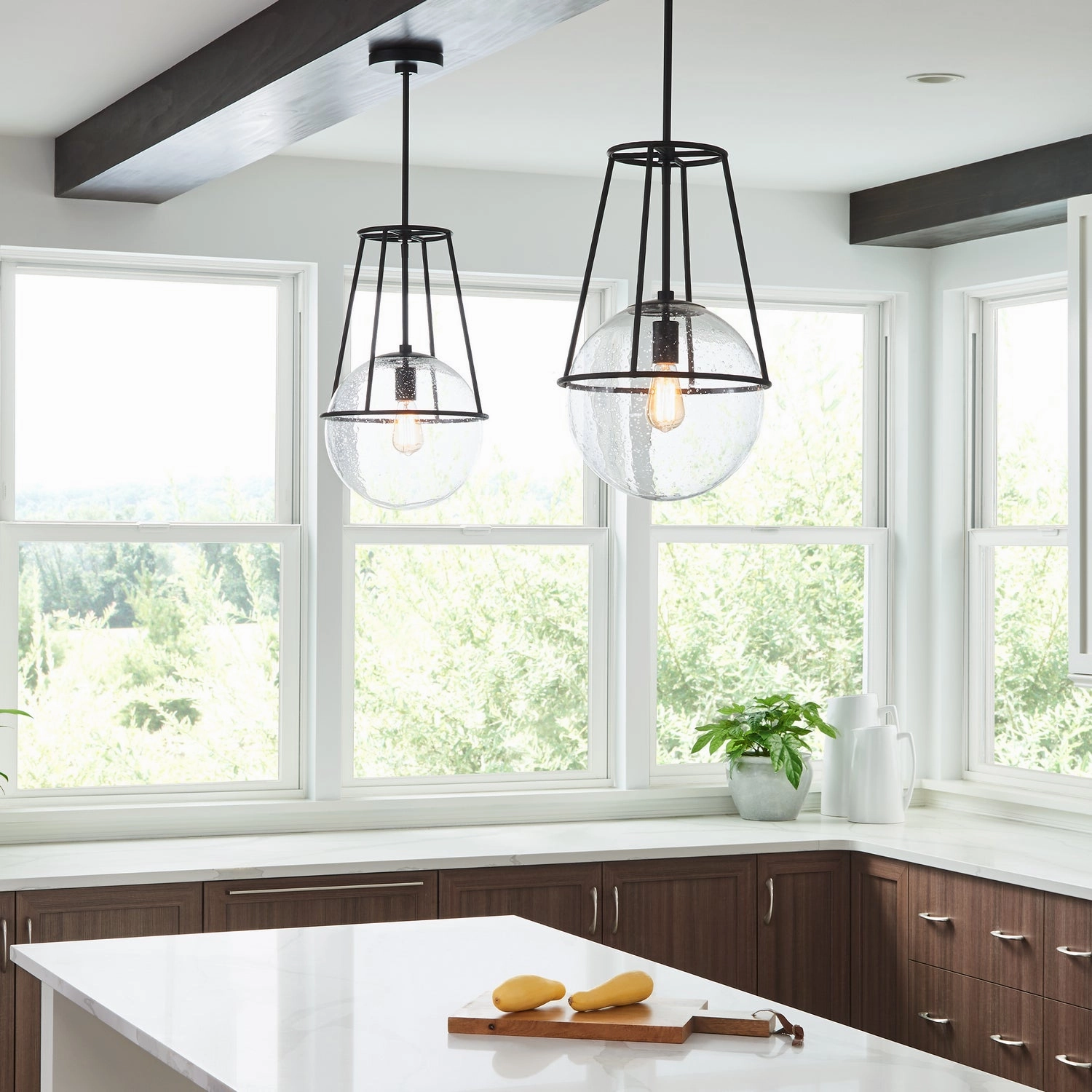 Atlas One Light Pendant Aged Iron Designer Ceiling Lights for less