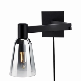 Audrey One Light Wall Sconce Matte Black Wall Lights for decor discount