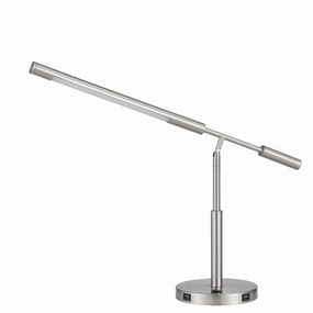 Auray LED Desk Lamp Brushed Steel Desk Lamps Lighting sale online
