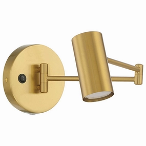 Austin LED Reading Light Antique Brushed Brass Wall Lights for decor discount