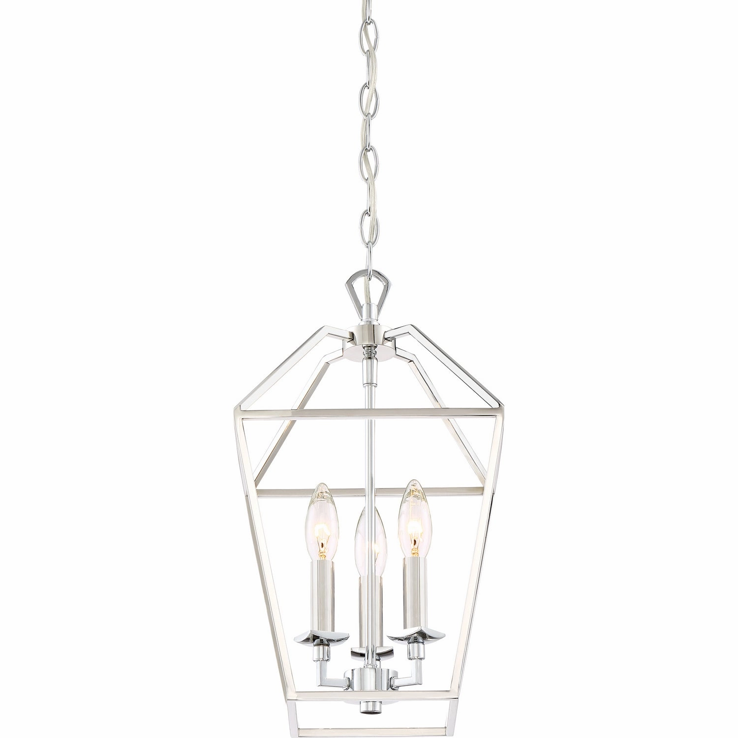Aviary Three Light Foyer Pendant Polished Nickel Ceiling Light Fixtures on sale