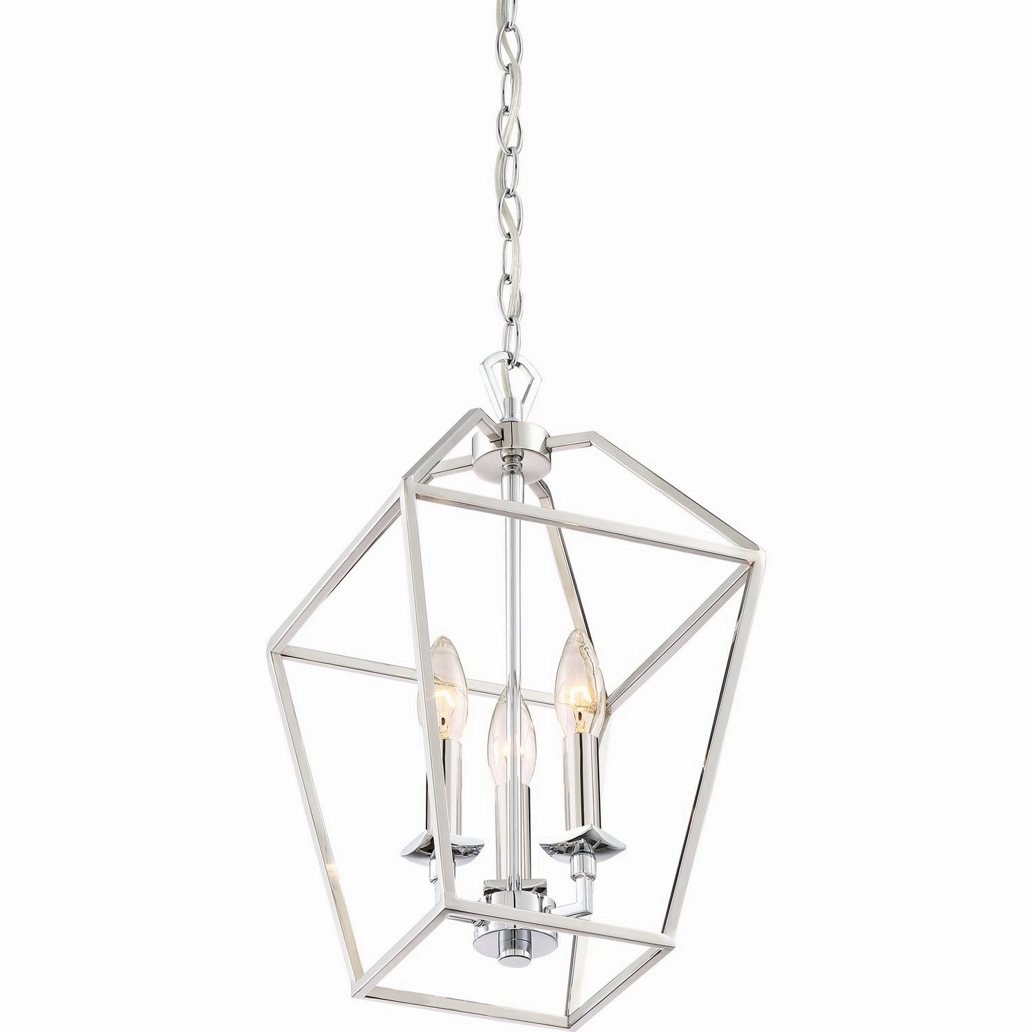 Aviary Three Light Foyer Pendant Polished Nickel Ceiling Light Fixtures on sale