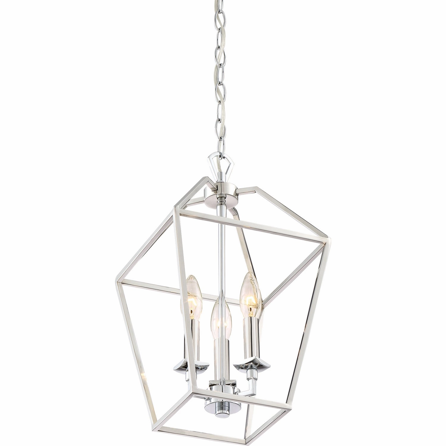 Aviary Three Light Foyer Pendant Polished Nickel Ceiling Light Fixtures on sale