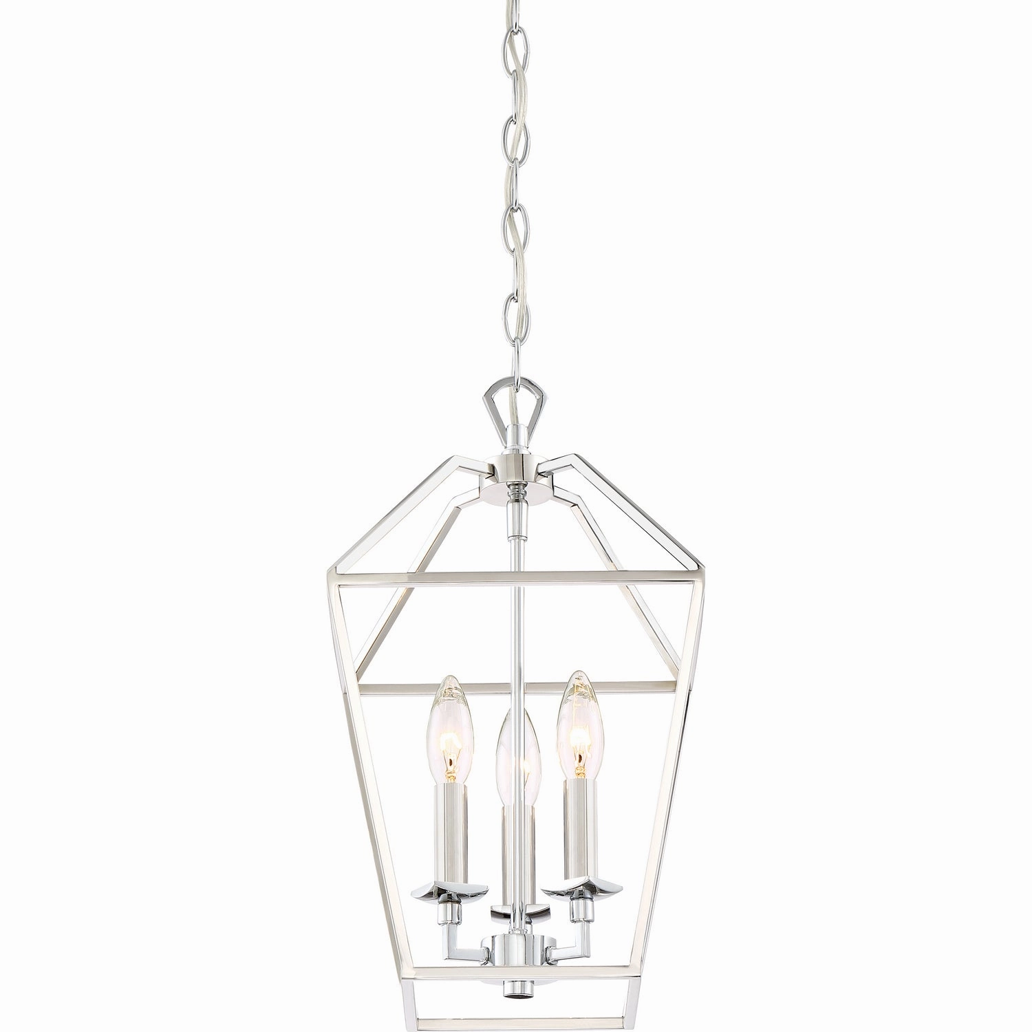 Aviary Three Light Foyer Pendant Polished Nickel Ceiling Light Fixtures on sale