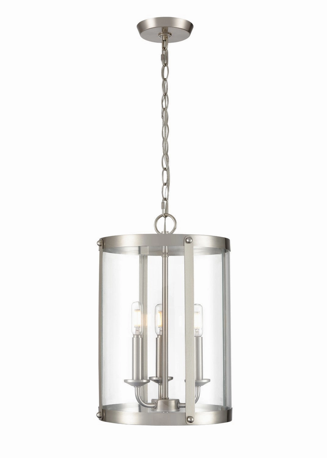 Aydenn Three Light Pendant Brushed Nickel Ceiling Lights Lighting outlet store