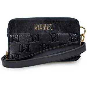 BADGLEY MISCHKA Madalyn Vegan Leather Pouch Belt Bag | Black