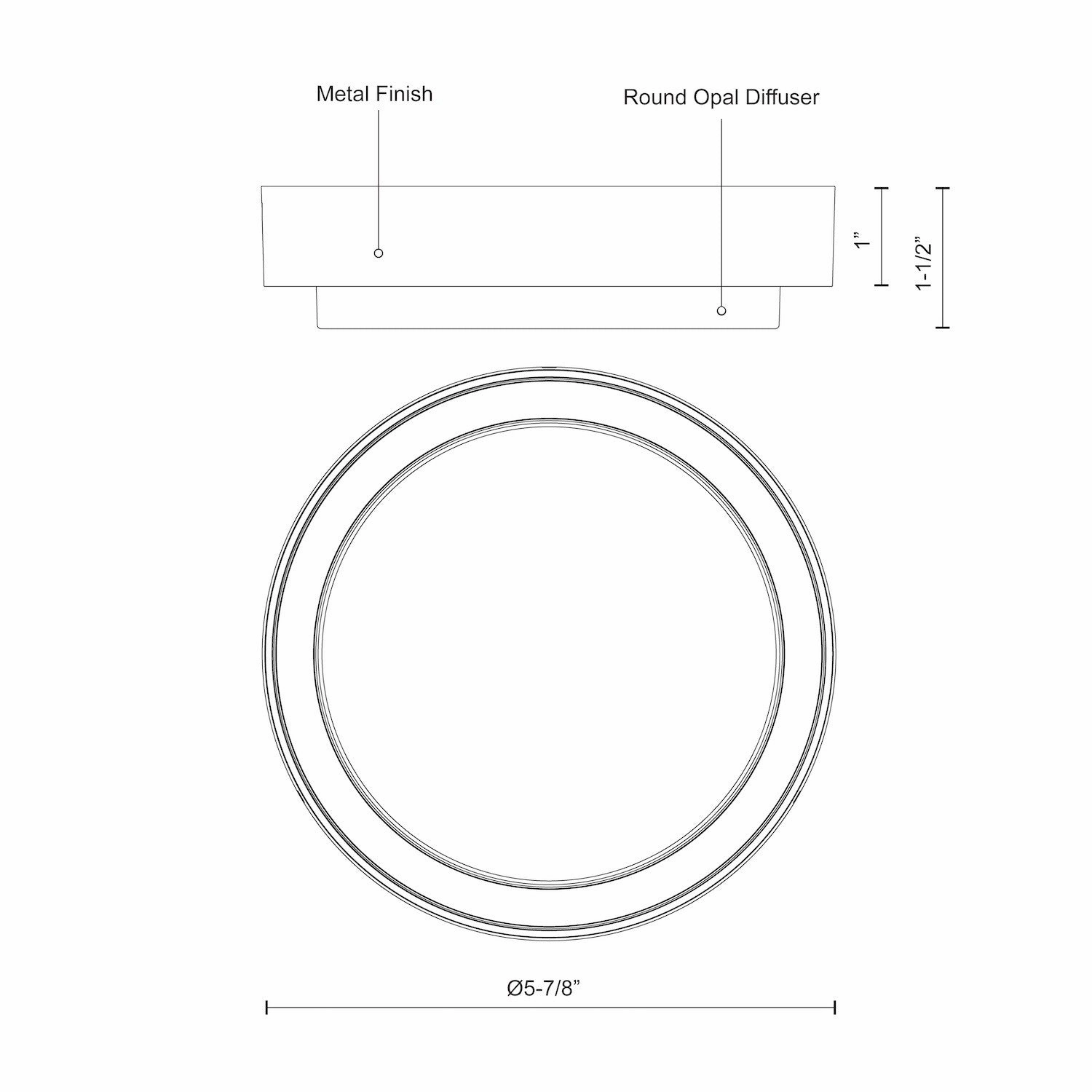Bailey LED Exterior Ceiling Mount Black Waterproof Outdoor Ceiling Mount sale