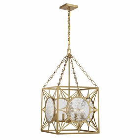 Balfour Four Light Pendant Warm Brass Ceiling Lights Lighting outlet store