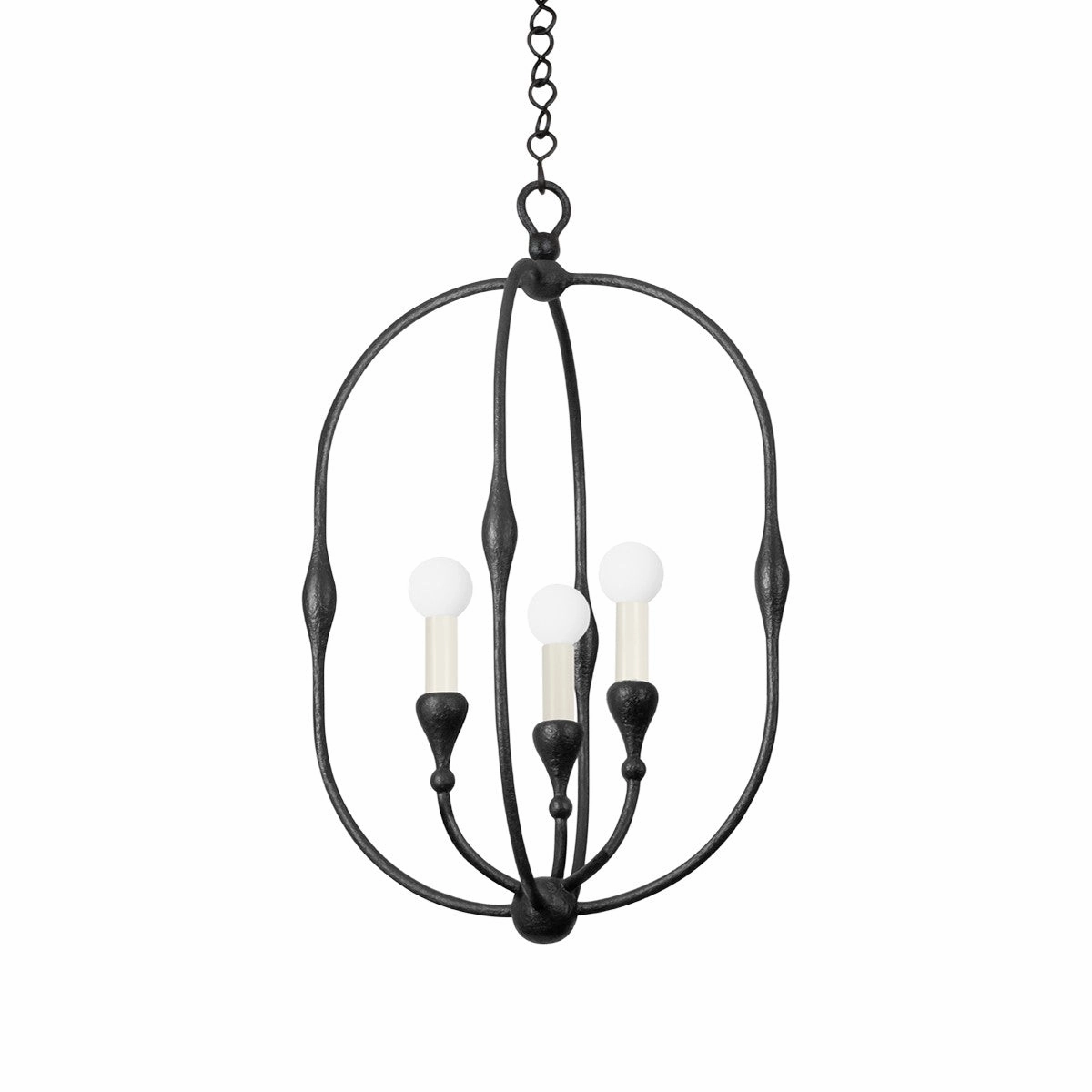 Baltic Three Light Lantern Aged Iron Ceiling Lights Lighting outlet store