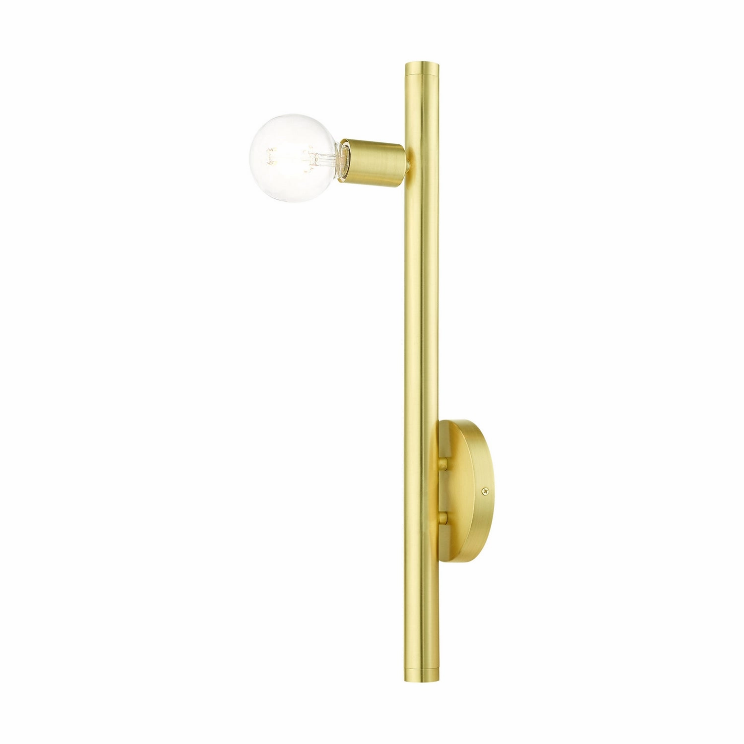 Bannister One Light Wall Sconce Satin Brass Designer Wall Lights store deal