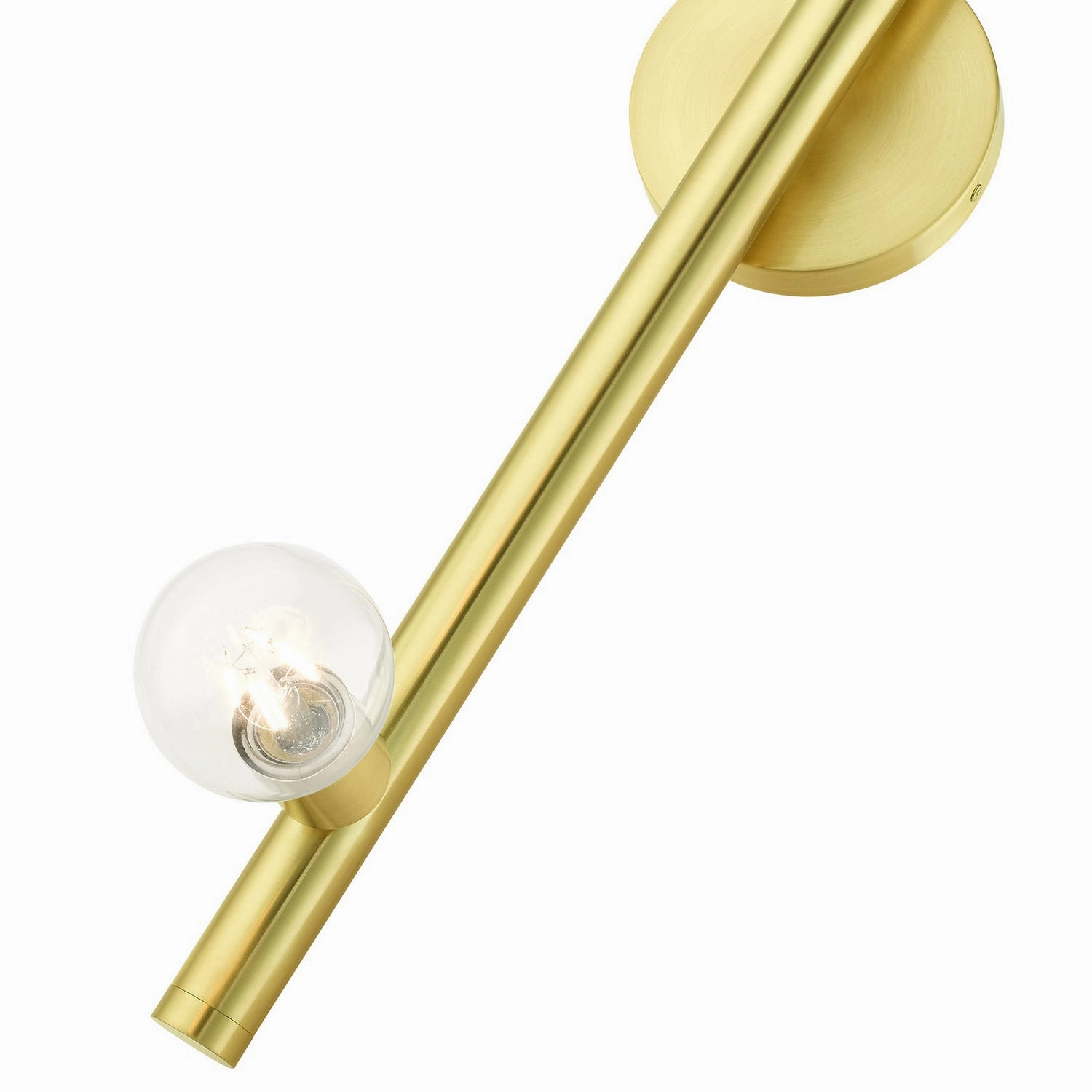 Bannister One Light Wall Sconce Satin Brass Designer Wall Lights store deal