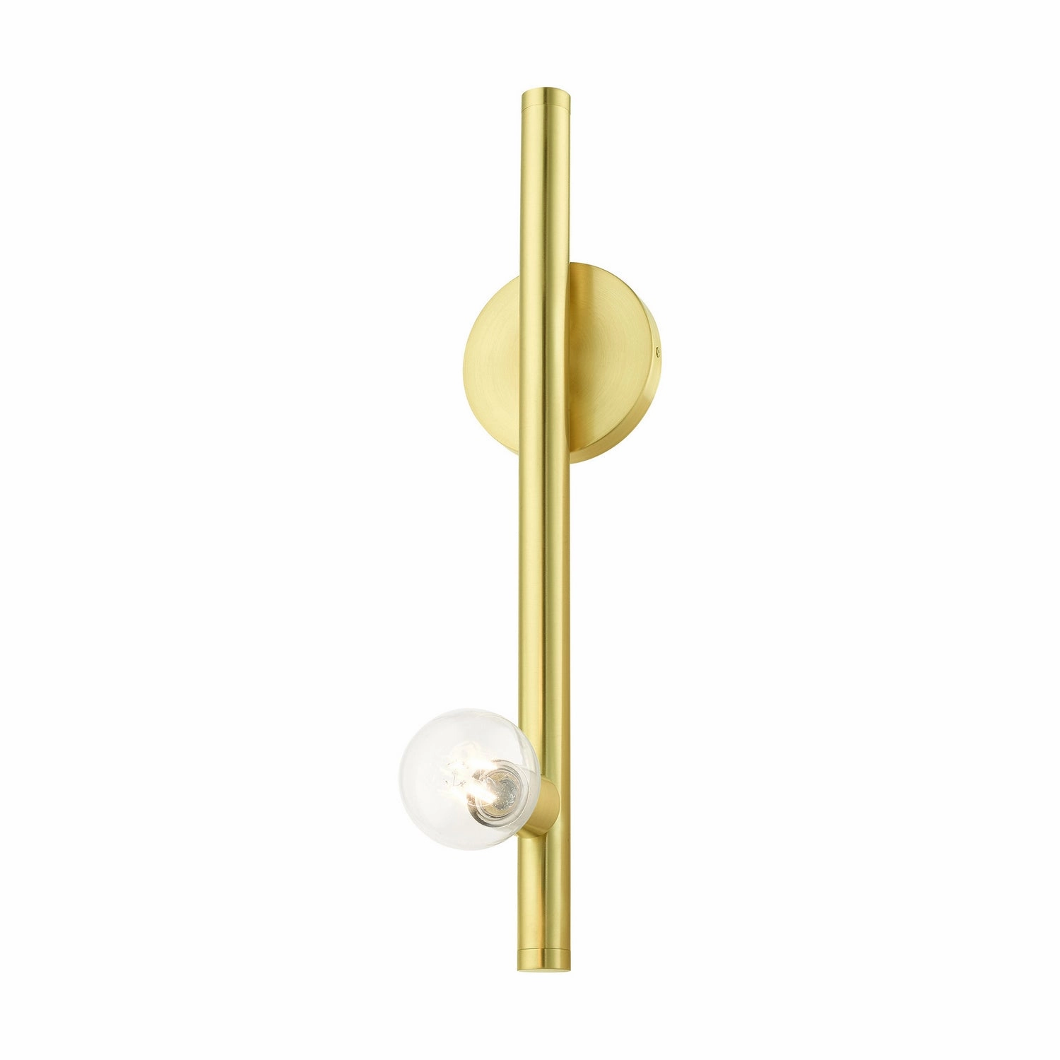 Bannister One Light Wall Sconce Satin Brass Designer Wall Lights store deal