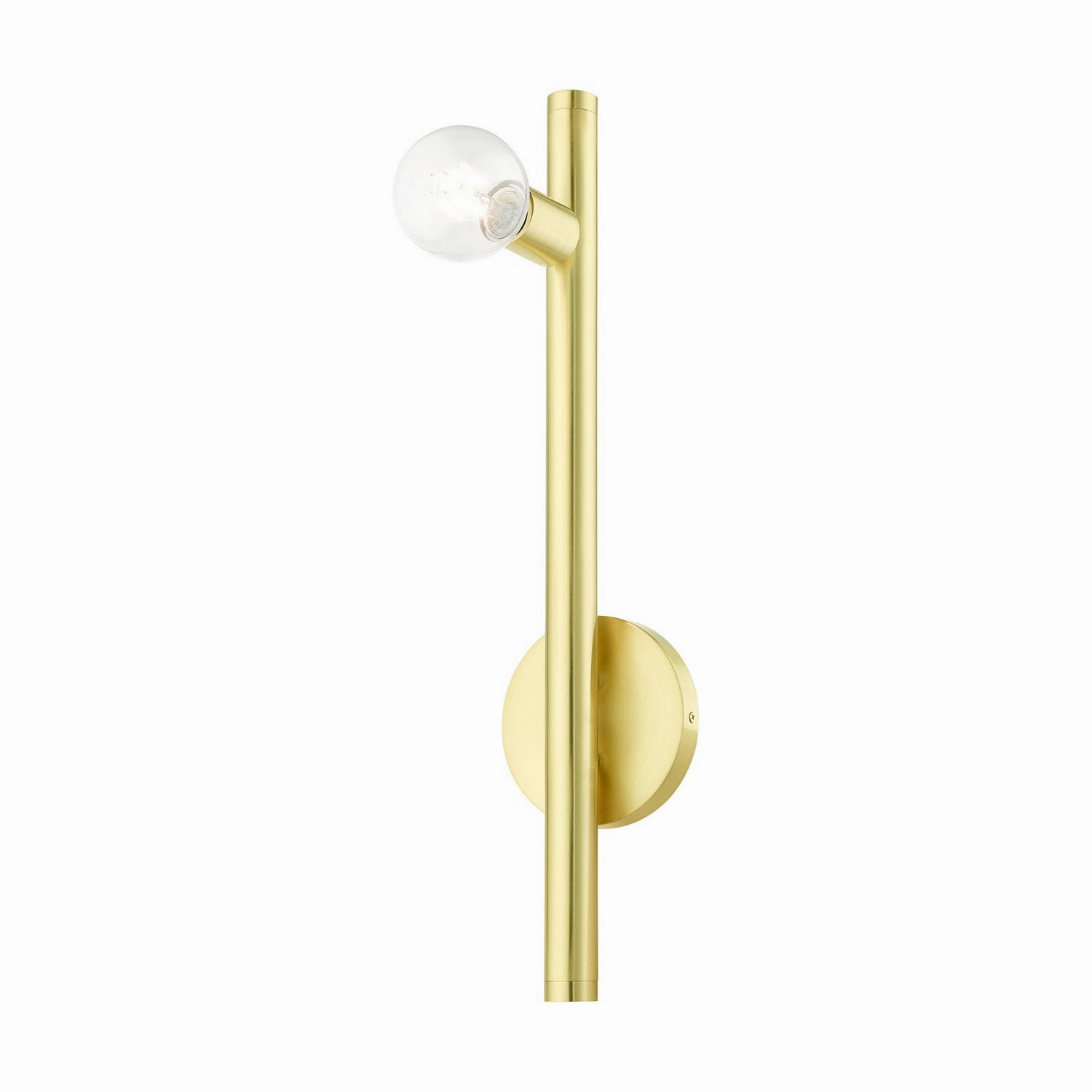 Bannister One Light Wall Sconce Satin Brass Designer Wall Lights store deal