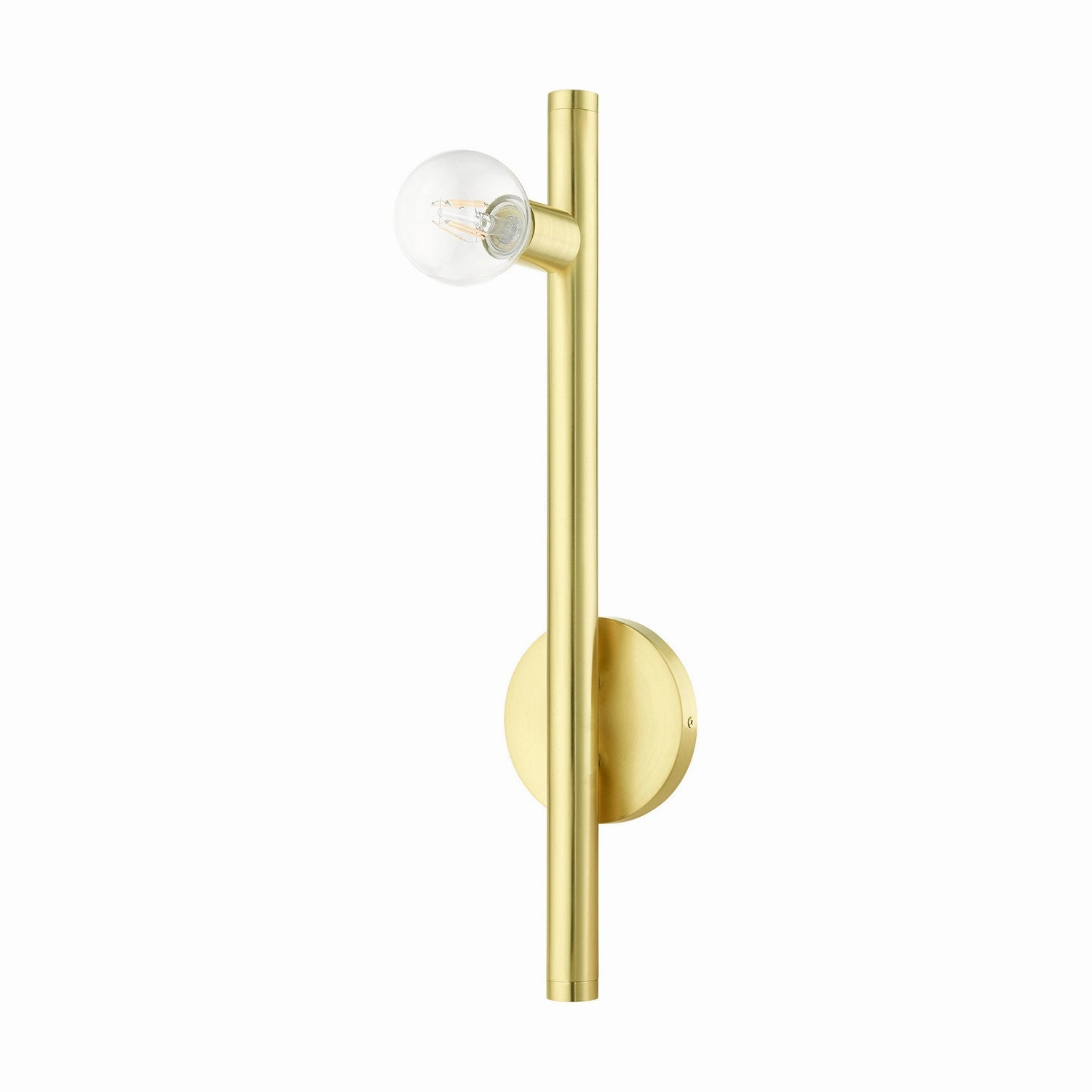 Bannister One Light Wall Sconce Satin Brass Designer Wall Lights store deal