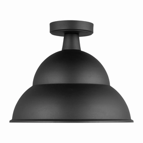 Barn Light One Light Outdoor Flush Mount Black Outdoor Ceiling Mount Lighting flash sale