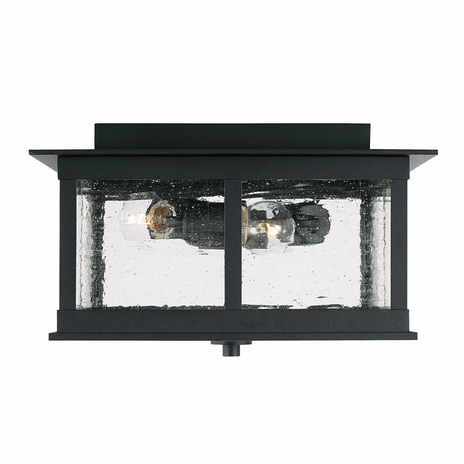 Barrett Three Light Outdoor Flush Mount Black Exterior Ceiling Lights markdown